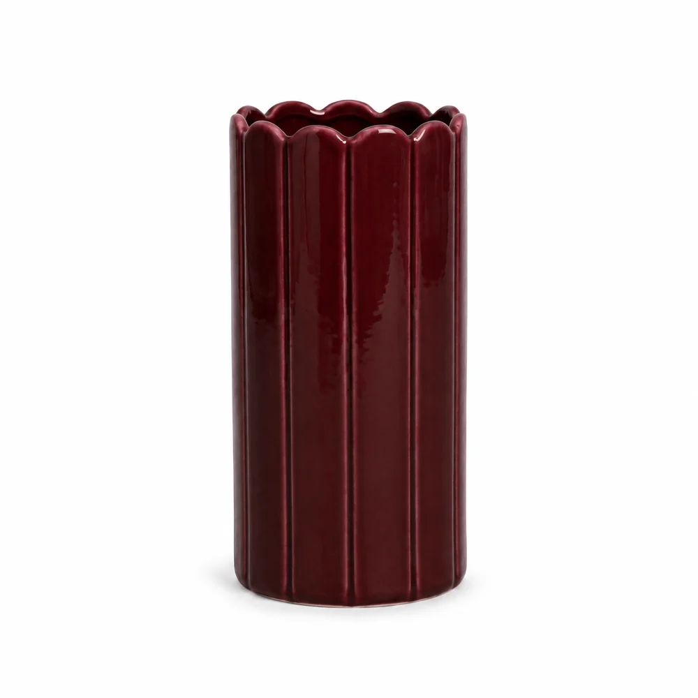 Vase fleur, Grand, coloris Grenadine