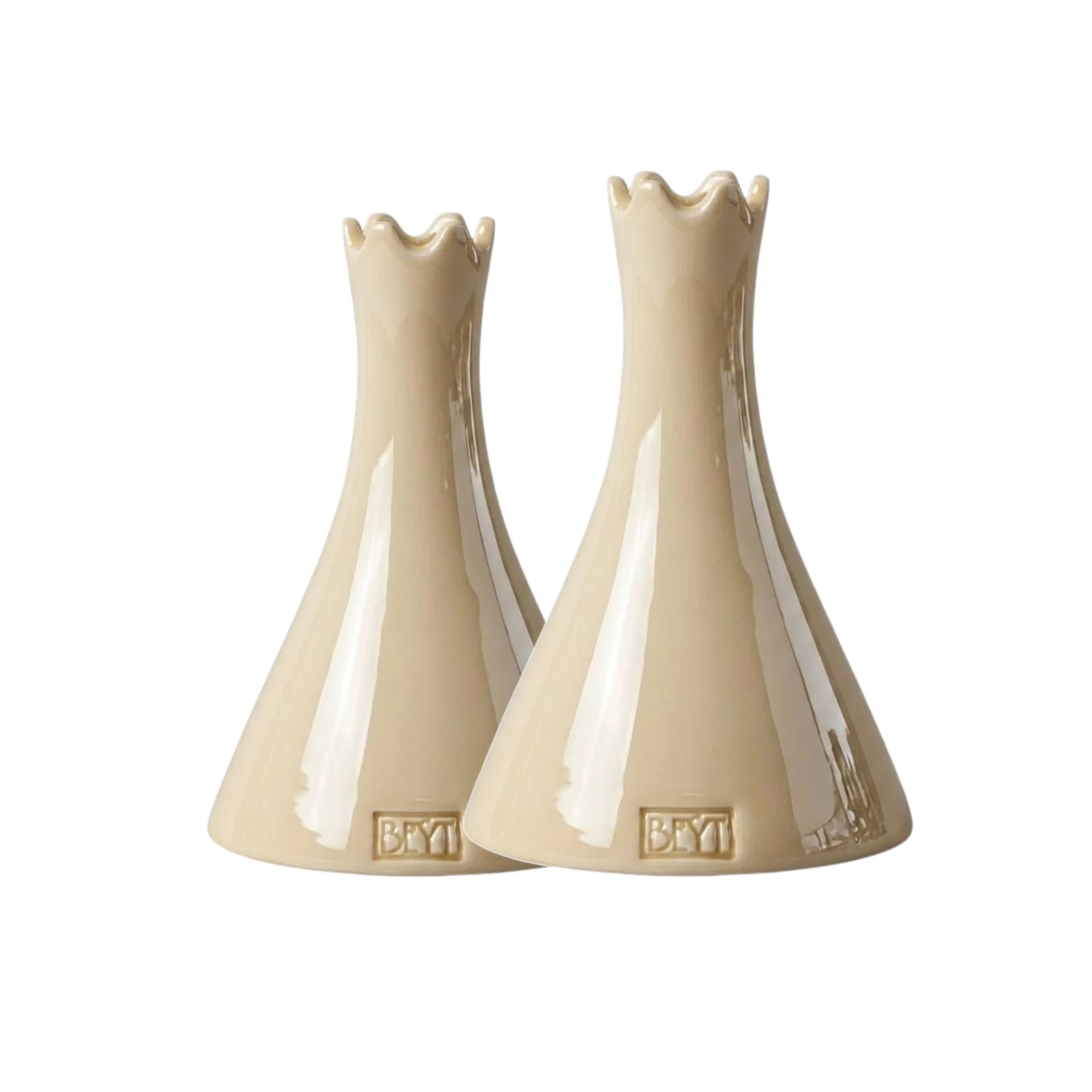 Bougeoir Duo Chess, coloris Néroli